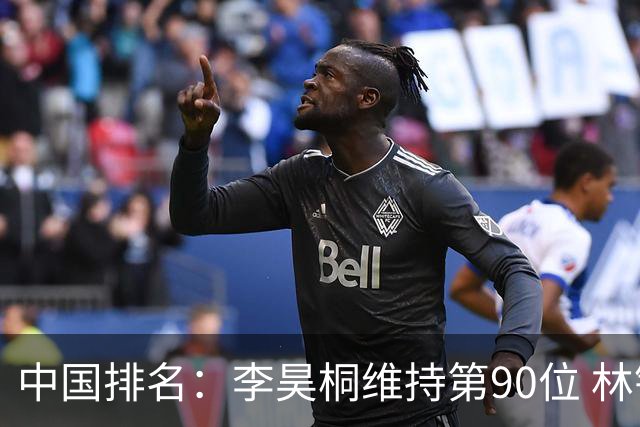 中国排名：李昊桐维持第90位 林钰鑫大幅提升